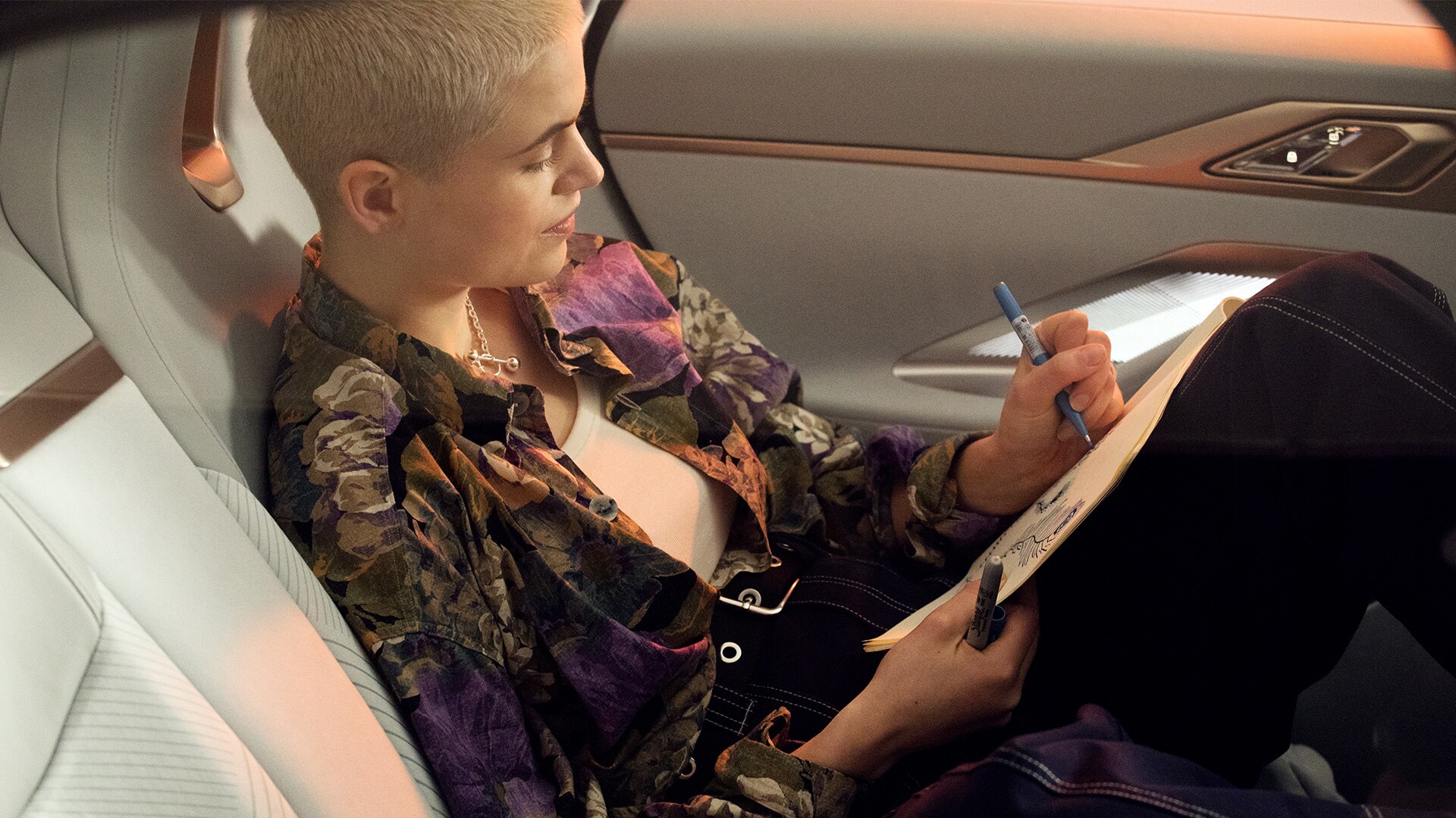 Model Cajsa Wessberg BMW Concept i4