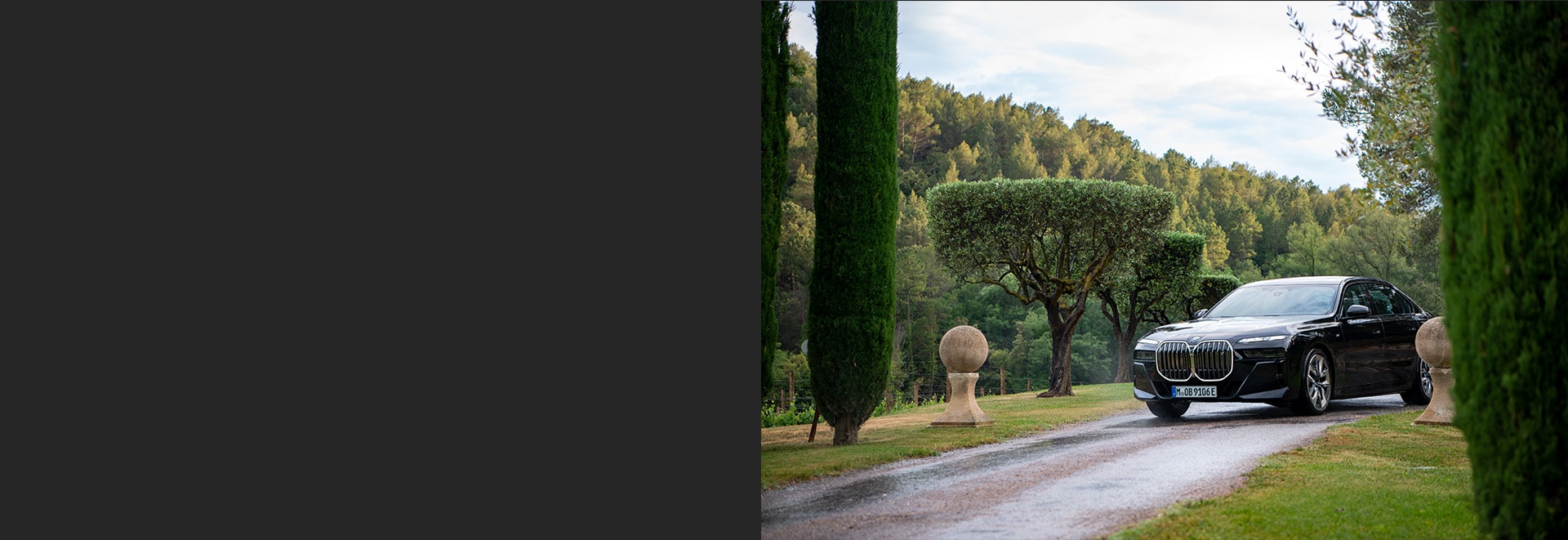 Château de Berne, BMW i7, luxury hotel, luxury, conscientious travel, Provence, electromobility