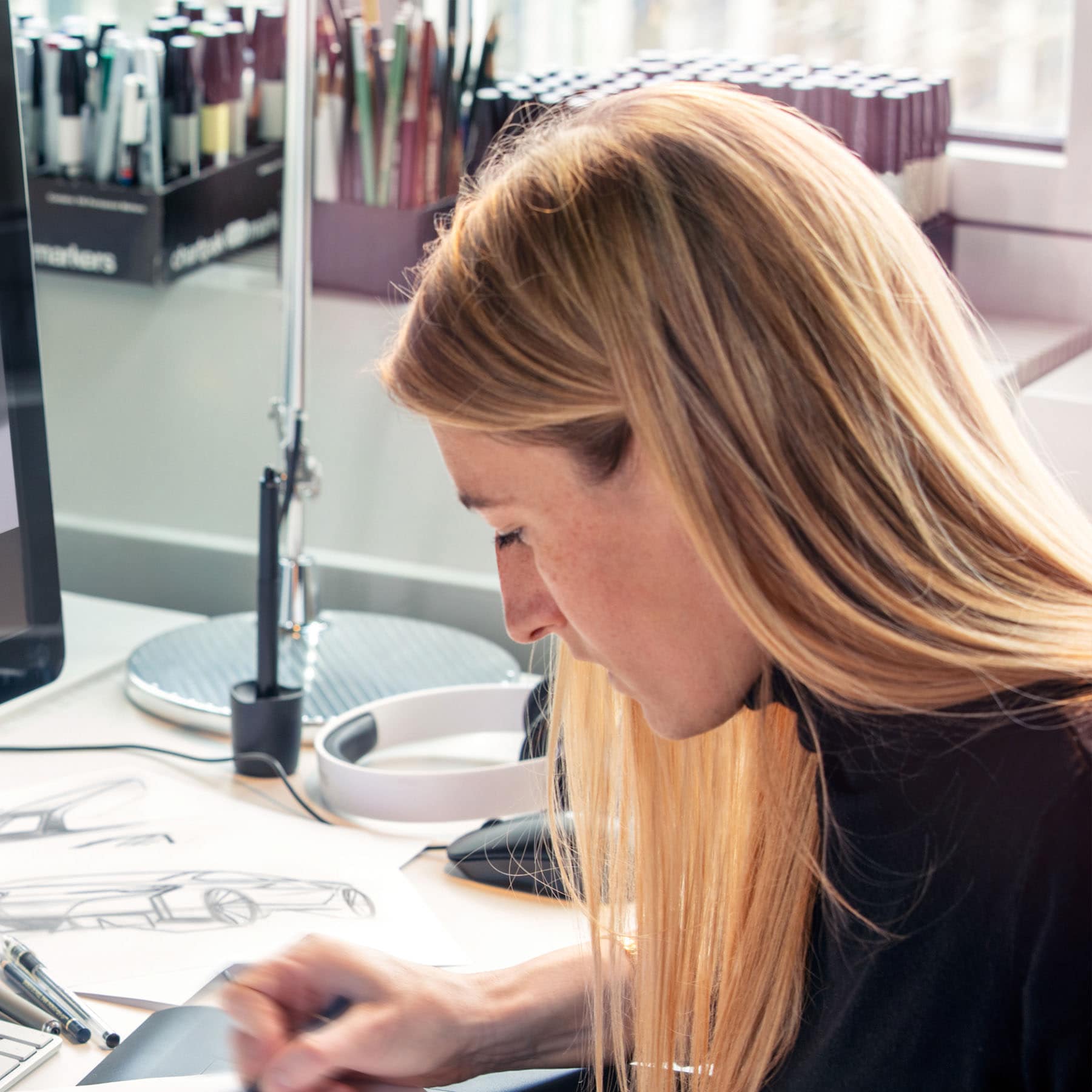 Anne Forschner Exterior Designer, BMW bmw car drawing car sketch design car drawing step by step simple car drawing