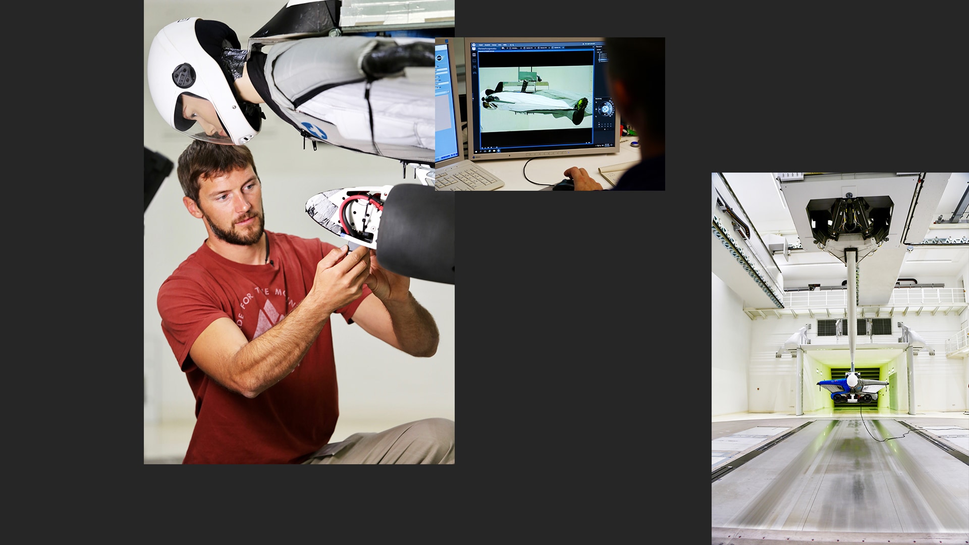 Electrified Wingsuit Wingsuit Peter Salzmann Wingsuit Pilot fly suit Wingsuit flying Electric Wingsuit making-of wind tunnel wind tunnel testing